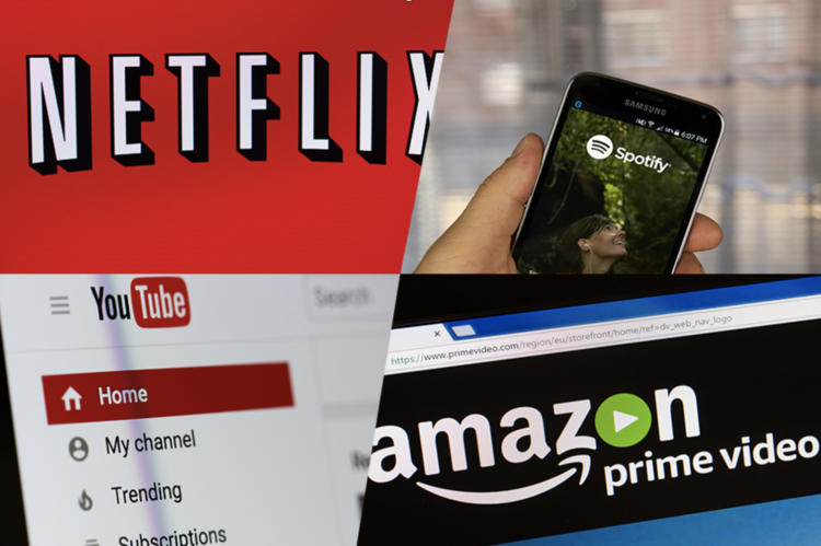 Streaming Media Services - Netflix, Spotify, YouTube, Amazon Prime Video